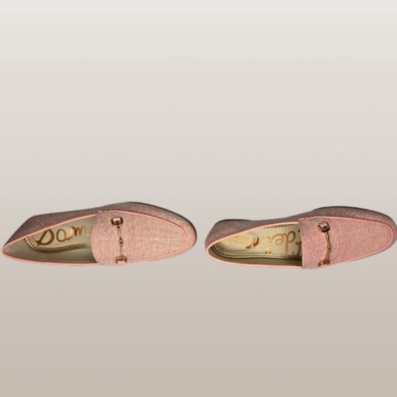 Sam Edelman Women's Loraine Pink Metlinen Flats Multiple Sizes - Picture 4 of 10